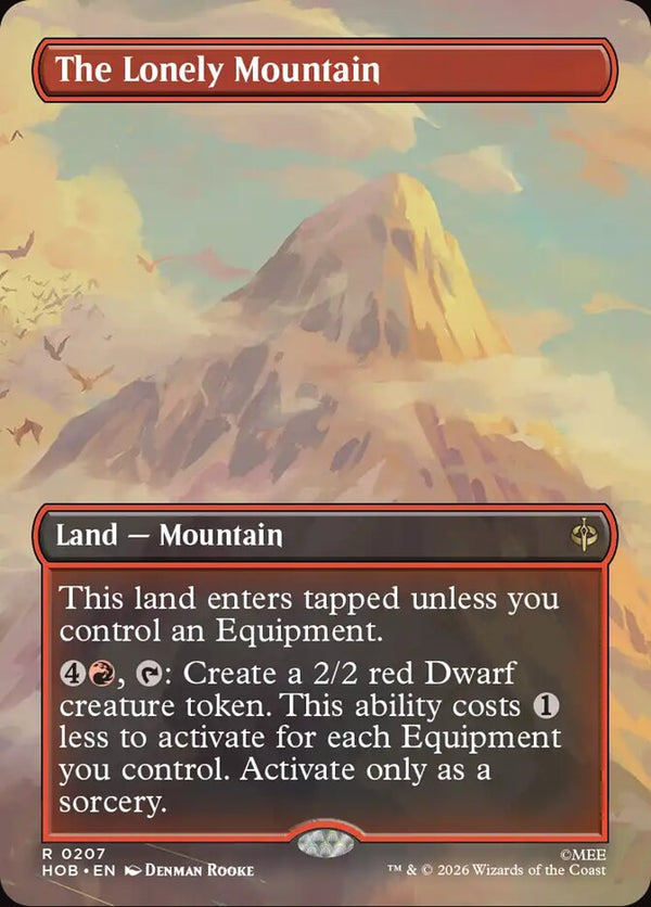 The Lonely Mountain (Borderless) (0207) - Magic: The Gathering
