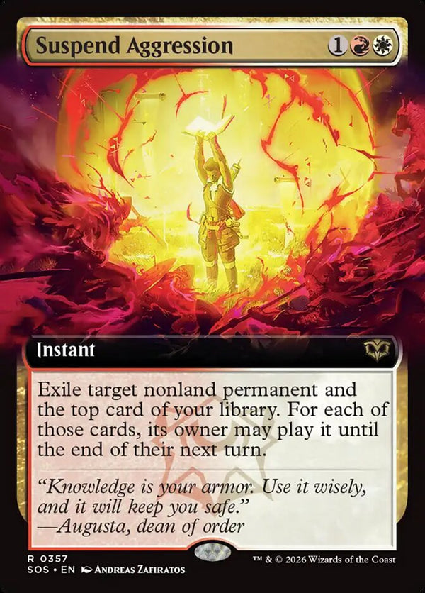 Suspend Aggression (Extended Art) - Magic: The Gathering