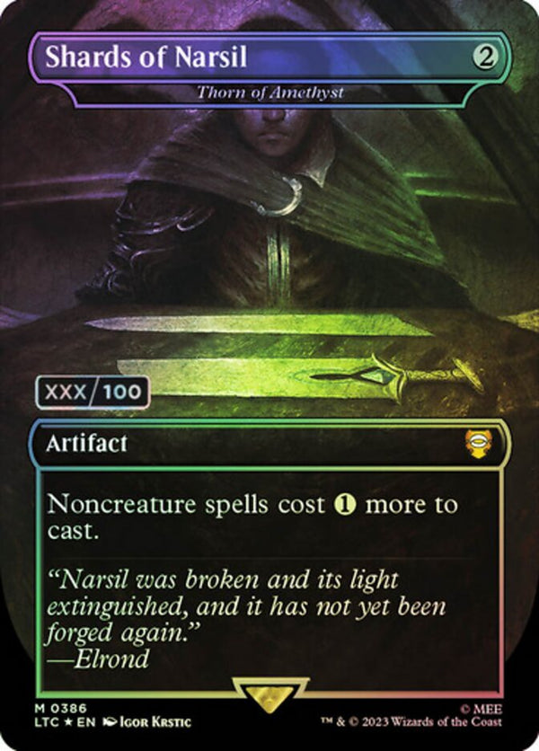 Shards of Narsil - Thorn of Amethyst (Serial Numbered) - Magic: The Gathering