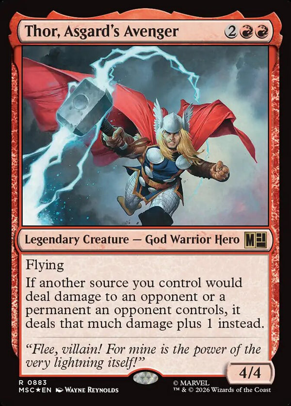 Thor, Asgard's Avenger (Surge Foil) - Magic: The Gathering
