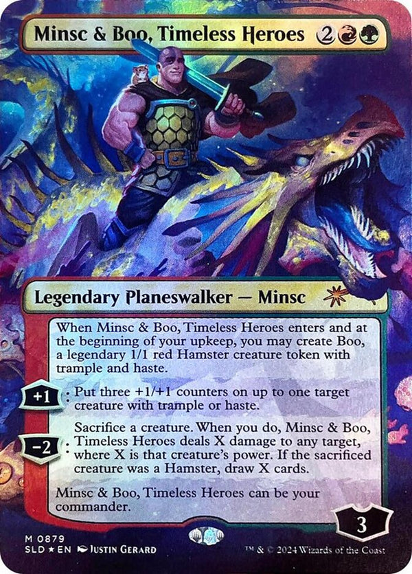 Minsc & Boo, Timeless Heroes (Rainbow Foil) - Magic: The Gathering