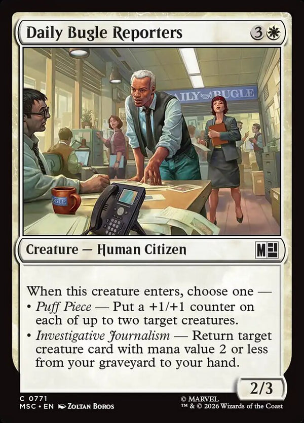 Daily Bugle Reporters - Magic: The Gathering