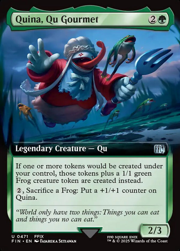 Quina, Qu Gourmet (Extended Art) - Magic: The Gathering
