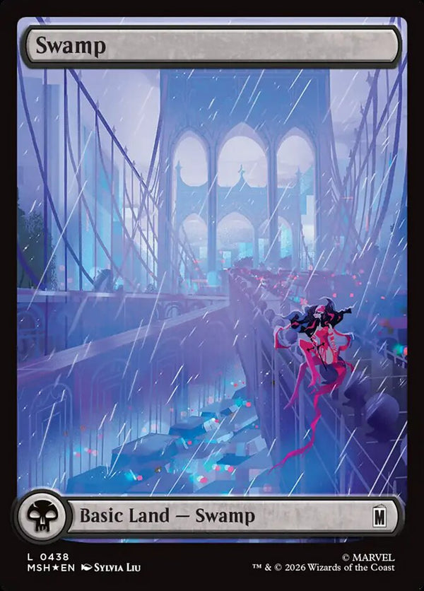Swamp (0438) (Surge Foil) (MSH 438) - Magic: The Gathering