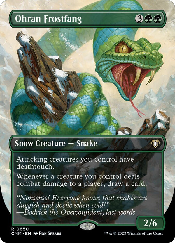 Ohran Frostfang (Borderless) - Magic: The Gathering