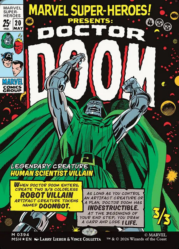 Doctor Doom (Borderless) (0394) - Magic: The Gathering