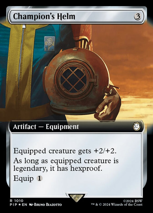 Champion's Helm (Extended Art) (Surge Foil) - Magic: The Gathering