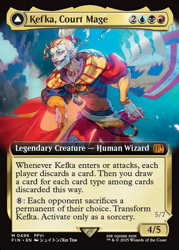 Kefka, Court Mage (Extended Art) - Magic: The Gathering