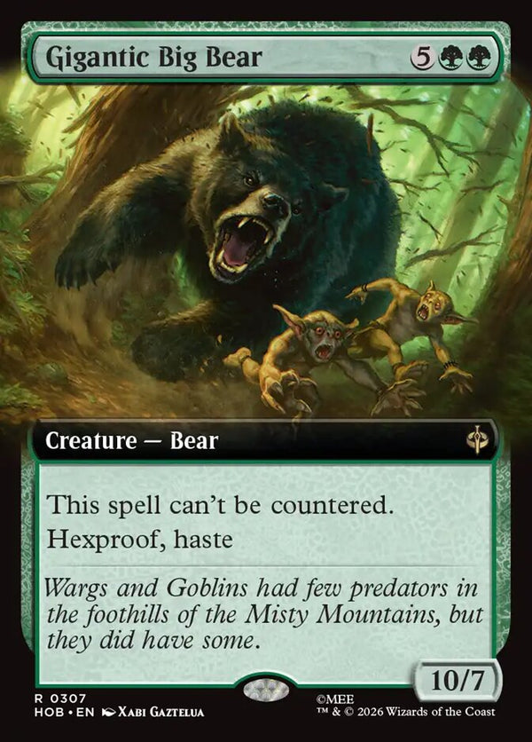 Gigantic Big Bear (Extended Art) (HOB 307) - Magic: The Gathering