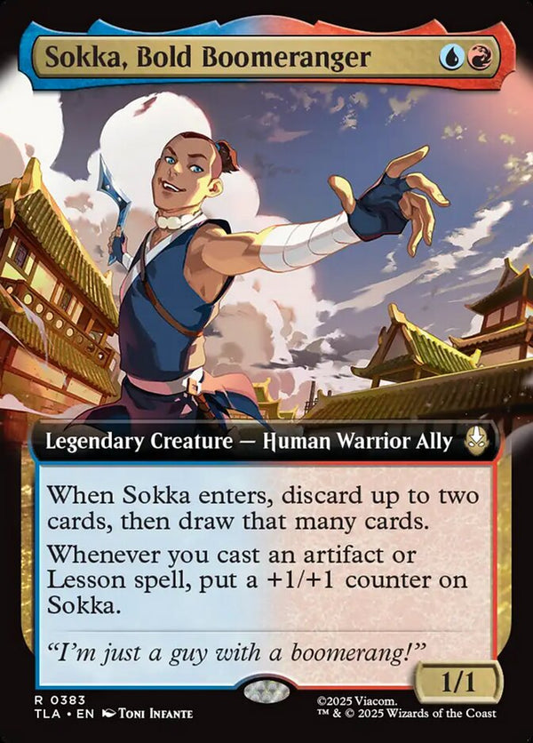 Sokka, Bold Boomeranger (Extended Art) - Magic: The Gathering