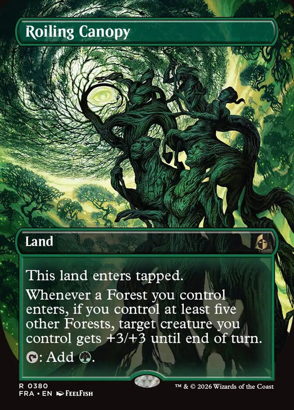 Roiling Canopy (Borderless) (FRA 380) - Magic: The Gathering