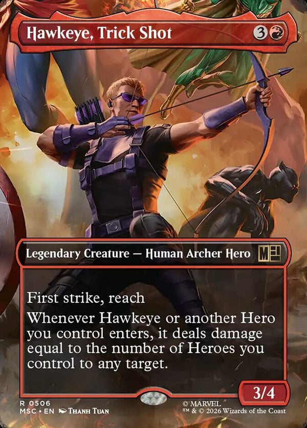 Hawkeye, Trick Shot (Borderless) (MSC 506) - Magic: The Gathering