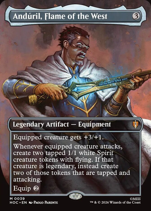 Anduril, Flame of the West (Borderless) - Magic: The Gathering