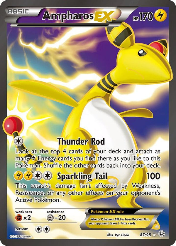 Ampharos EX (87 Full Art) - Pokémon