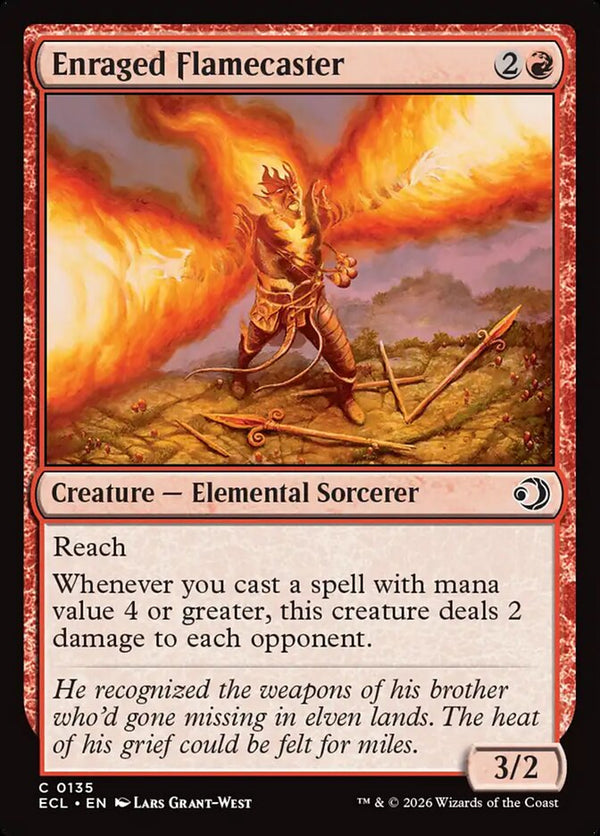 Enraged Flamecaster - Magic: The Gathering