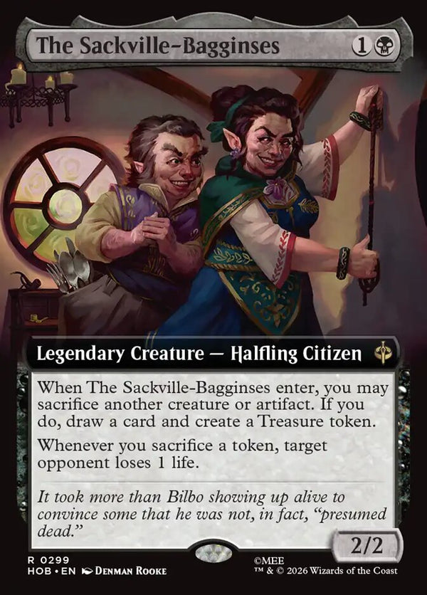 The Sackville-Bagginses (Extended Art) (HOB 299) - Magic: The Gathering