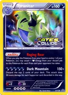 Tyranitar - XY130 (Prerelease) [Staff] - Pokémon