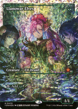 Llanowar Elves (Showcase) (Fracture Foil) - Magic: The Gathering