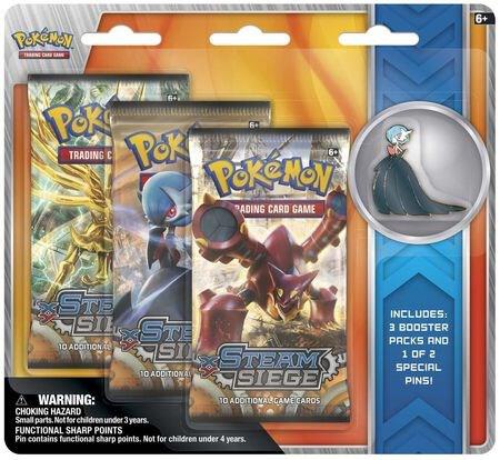 Steam Siege Collectible Pin 3 Pack Blister [Shiny Mega Gardevoir] - Pokémon