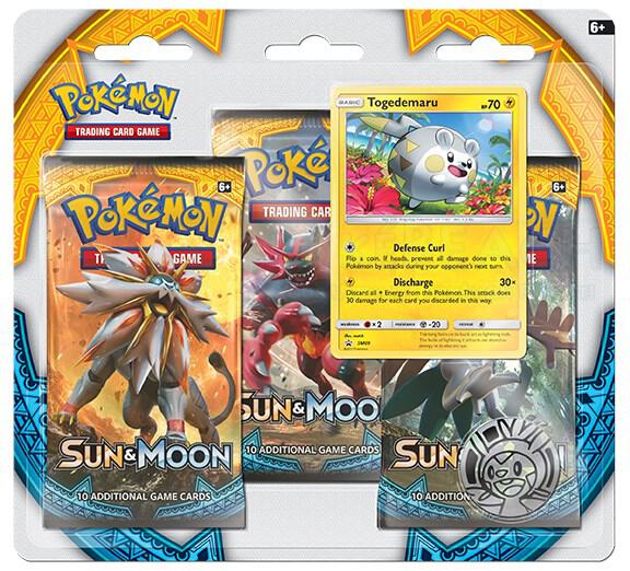 Sun & Moon Base Set 3 Pack Blister [Togedemaru] - Pokémon