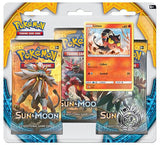 Sun & Moon Base Set 3 Pack Blister [Litten] - Pokémon