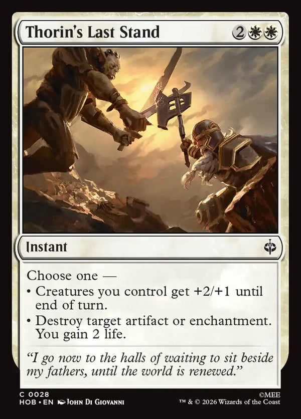 Thorin's Last Stand (HOB 28) - Magic: The Gathering