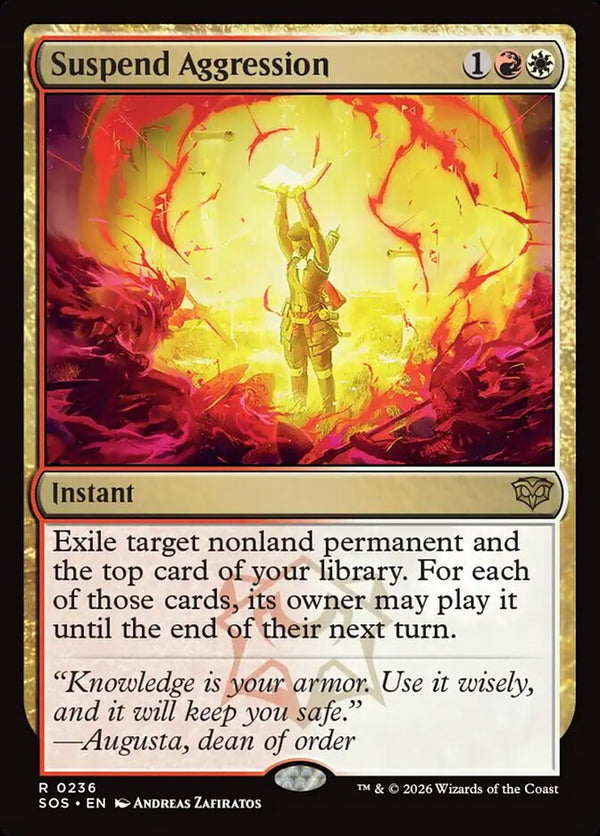 Suspend Aggression - Magic: The Gathering