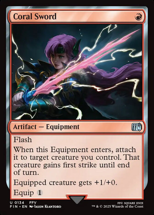 Coral Sword - Magic: The Gathering