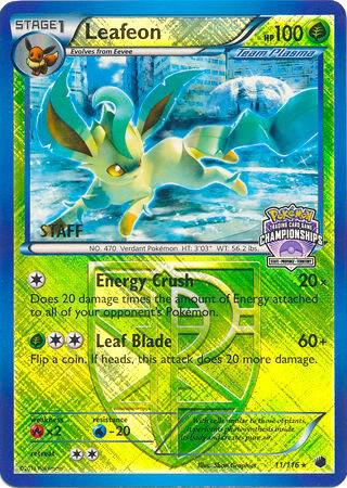 Leafeon - 11/116 (State Championships) [Staff] - Pokémon
