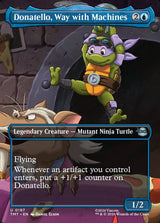 Donatello, Way with Machines (Borderless) - Magic: The Gathering