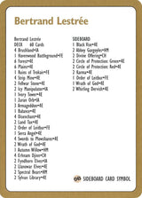 1996 Bertrand Lestree Decklist Card - Magic: The Gathering