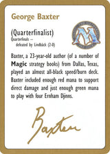 1996 George Baxter Biography Card - Magic: The Gathering