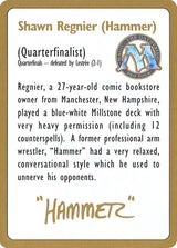 1996 Shawn "Hammer" Regnier Biography Card - Magic: The Gathering