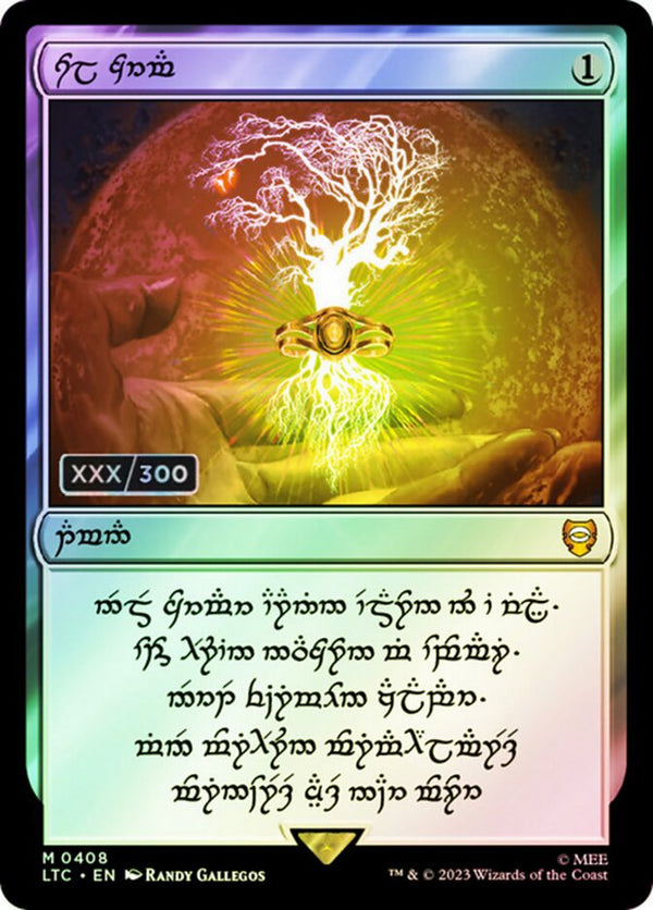Sol Ring - Elven (0408) (Serial Numbered) - Magic: The Gathering