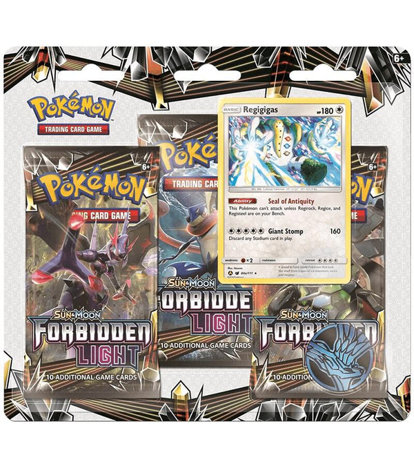 Forbidden Light 3 Pack Blister [Regigigas] - Pokémon