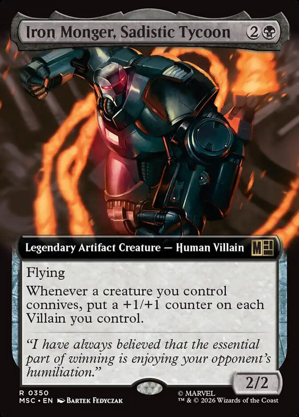 Iron Monger, Sadistic Tycoon (Extended Art) - Magic: The Gathering