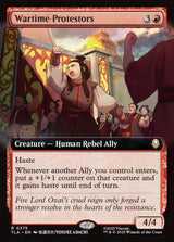 Wartime Protestors (Extended Art) - Magic: The Gathering