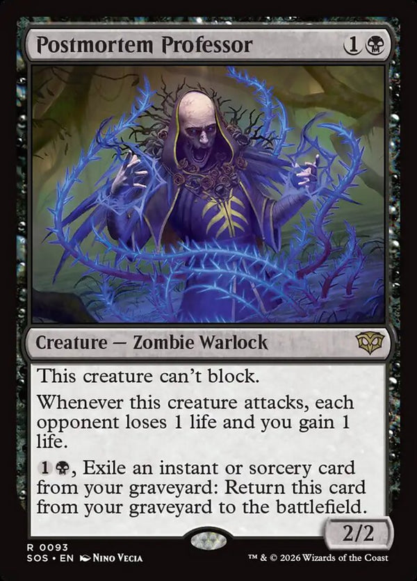 Postmortem Professor - Magic: The Gathering