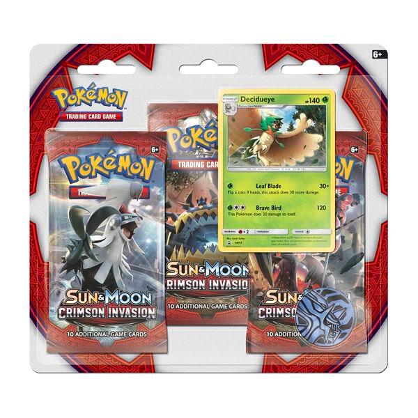 Crimson Invasion 3 Pack Blister [Decidueye] - Pokémon
