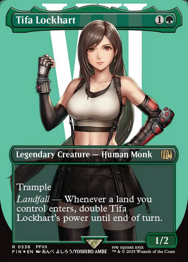 Tifa Lockhart (Borderless) (Surge Foil) - Magic: The Gathering