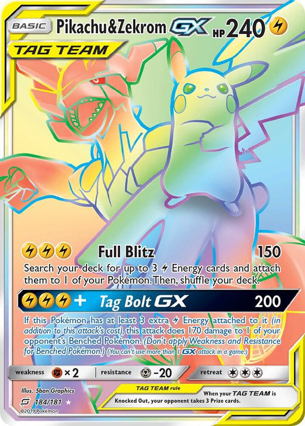 Pikachu & Zekrom GX (Secret) - Pokémon