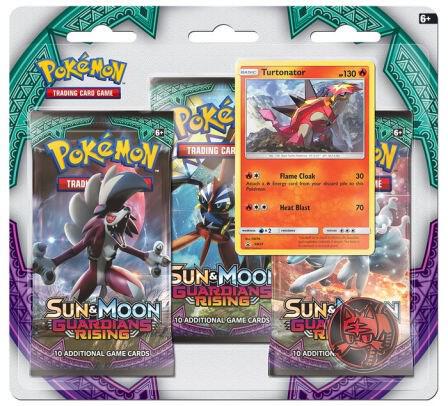Guardians Rising 3 Pack Blister [Turtonator] - Pokémon