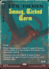 Smaug, Wicked Worm (Borderless) (HOB 245) - Magic: The Gathering