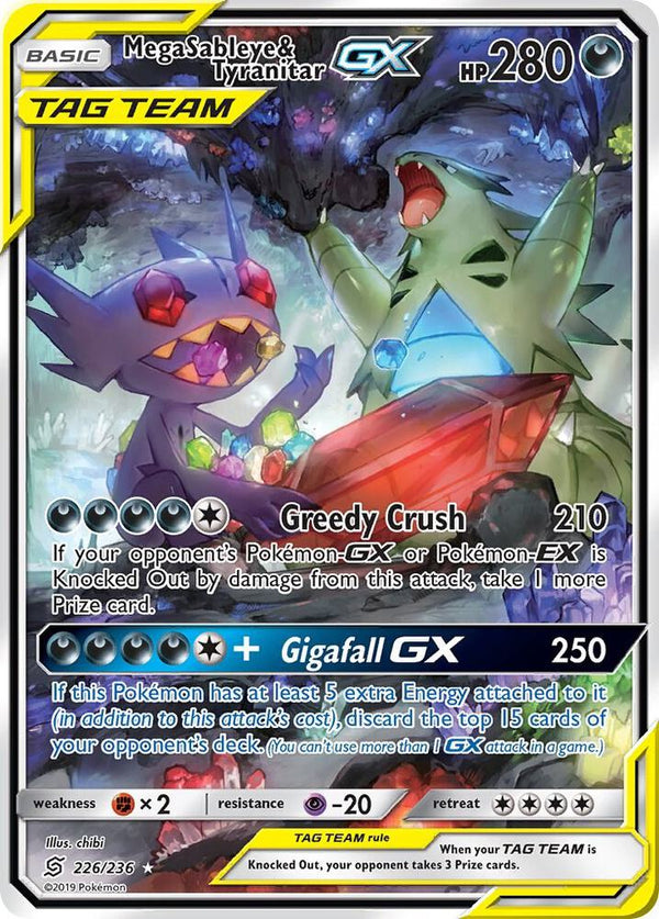 Mega Sableye & Tyranitar GX (Alternate Full Art) - Pokémon