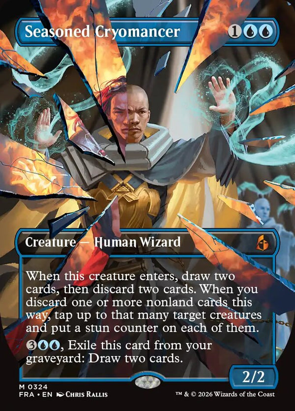 Seasoned Cryomancer (Borderless) (0324) (FRA 324) - Magic: The Gathering
