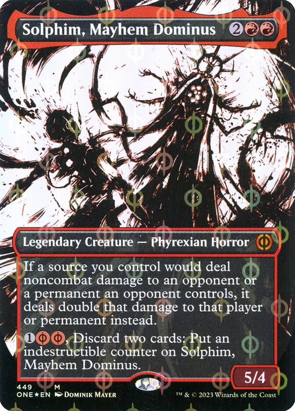 Solphim, Mayhem Dominus (Showcase) (Step-and-Compleat Foil) (ONE 449) - Magic: The Gathering