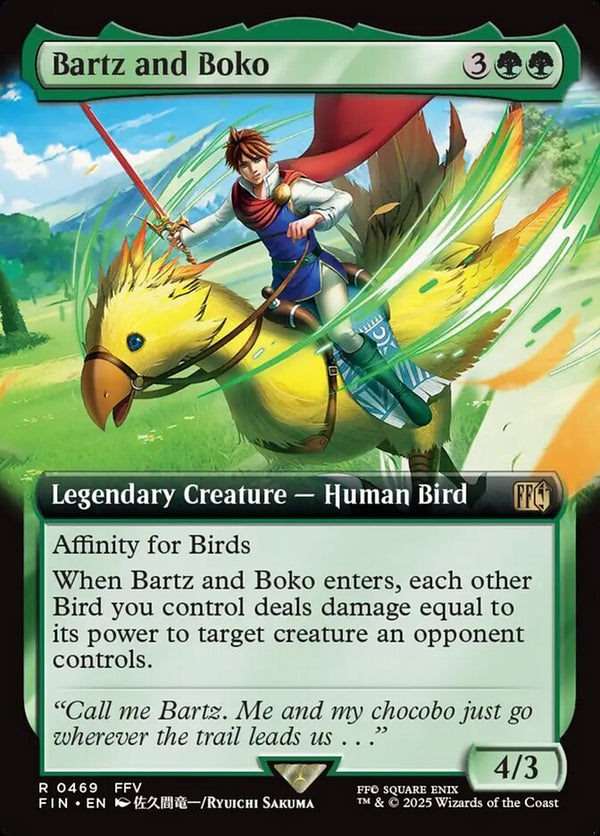 Bartz and Boko (Extended Art) - Magic: The Gathering