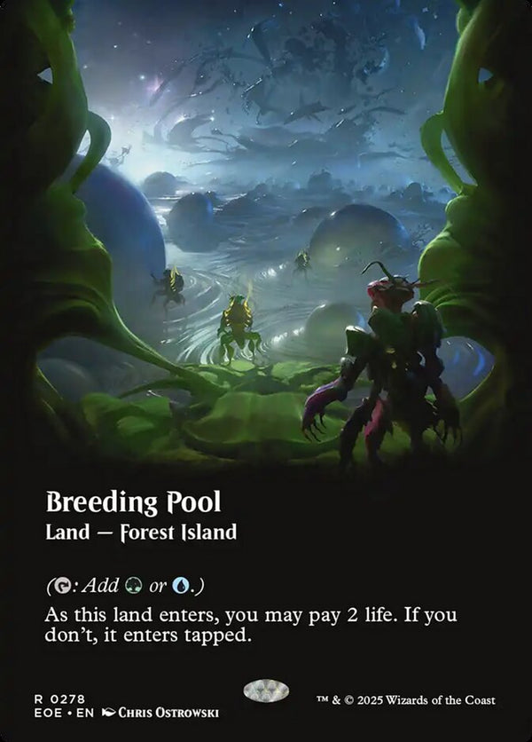 Breeding Pool (Borderless) - Magic: The Gathering