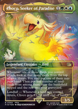Choco, Seeker of Paradise (Borderless) (Chocobo Track Foil) - Magic: The Gathering