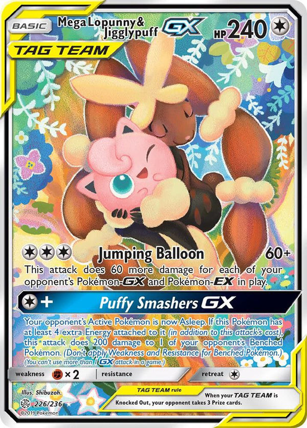 Mega Lopunny & Jigglypuff GX (Alternate Full Art) - Pokémon